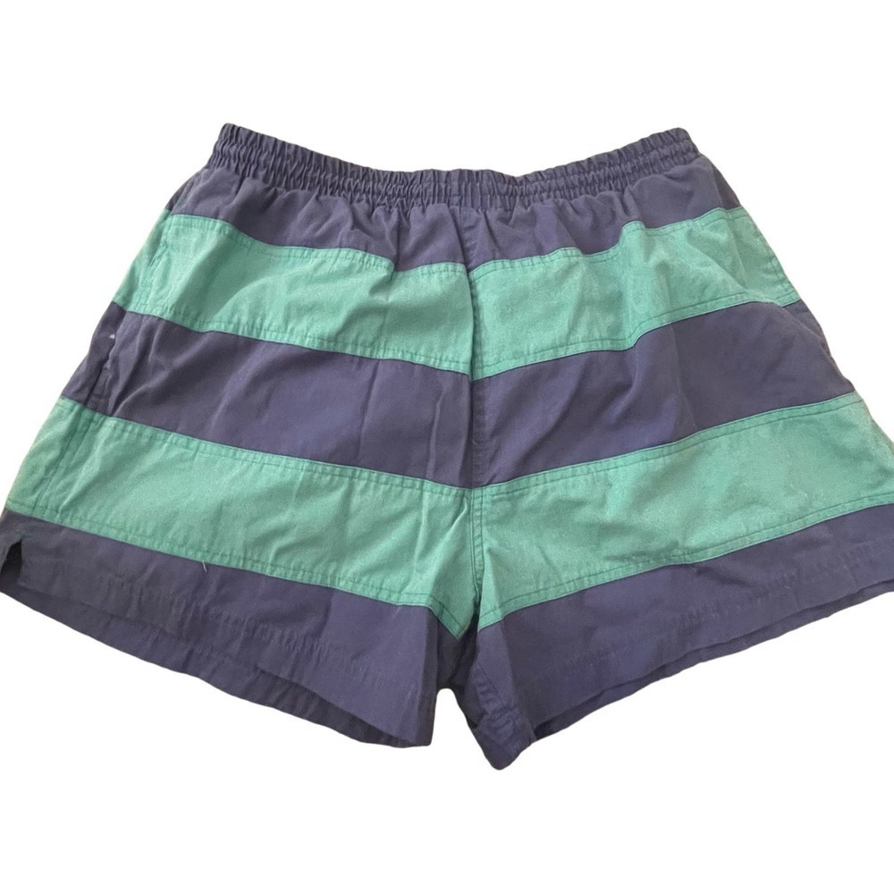 Vintage Swim Trunks Shorts Rugby Stripe Athletic Works Size XL Men